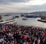 01.01.2024 ŞEHİTLERİMİZE RAHMET FİLİSTİNE DESTEK İSRAİLE LANET GALATA KÖPRÜSÜ - Resim 4